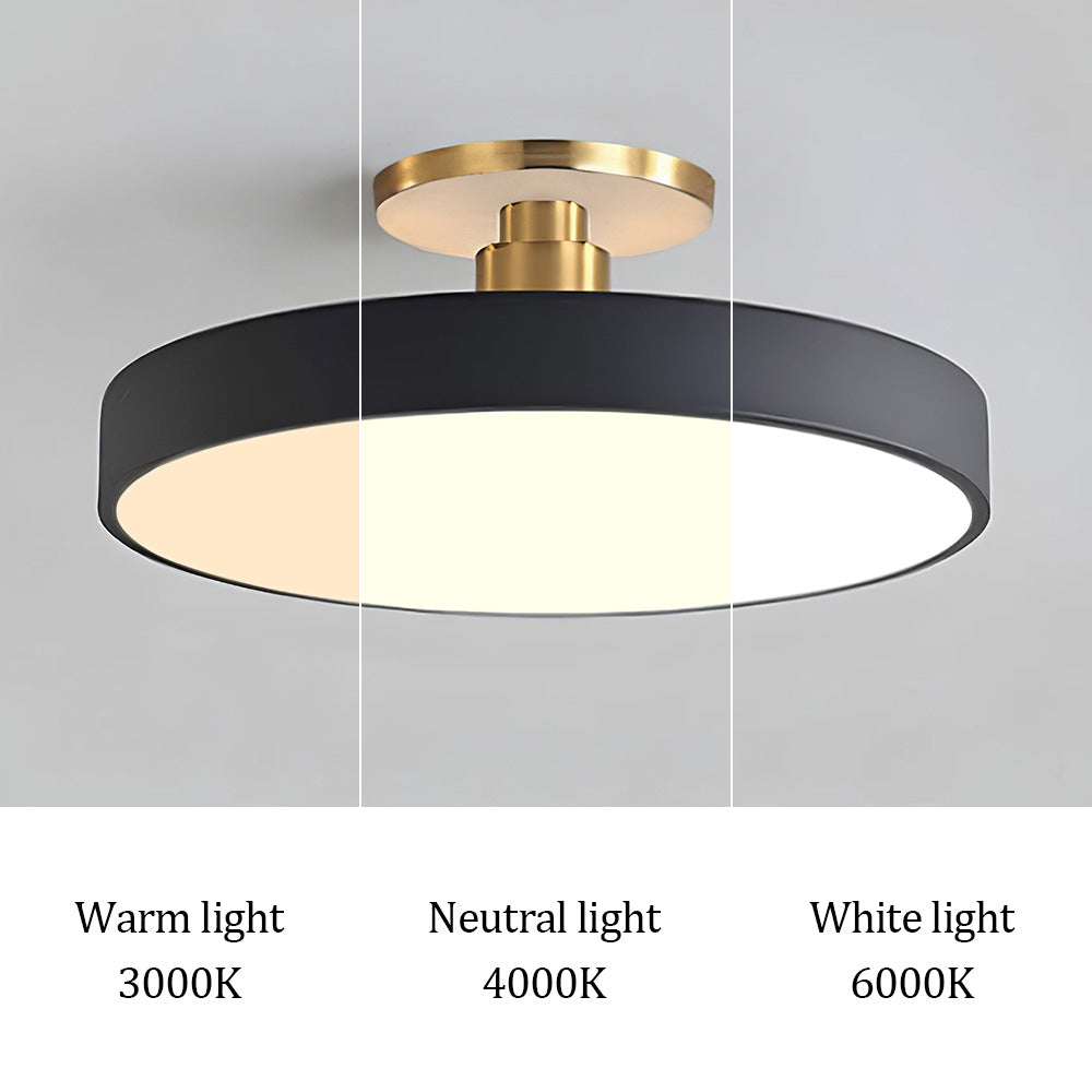 Moderna Luz de Techo LED para Iluminación Elegante