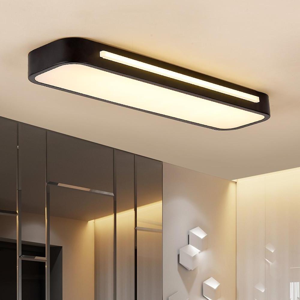 Luz de Techo LED Larga Minimalista para Espacios Modernos