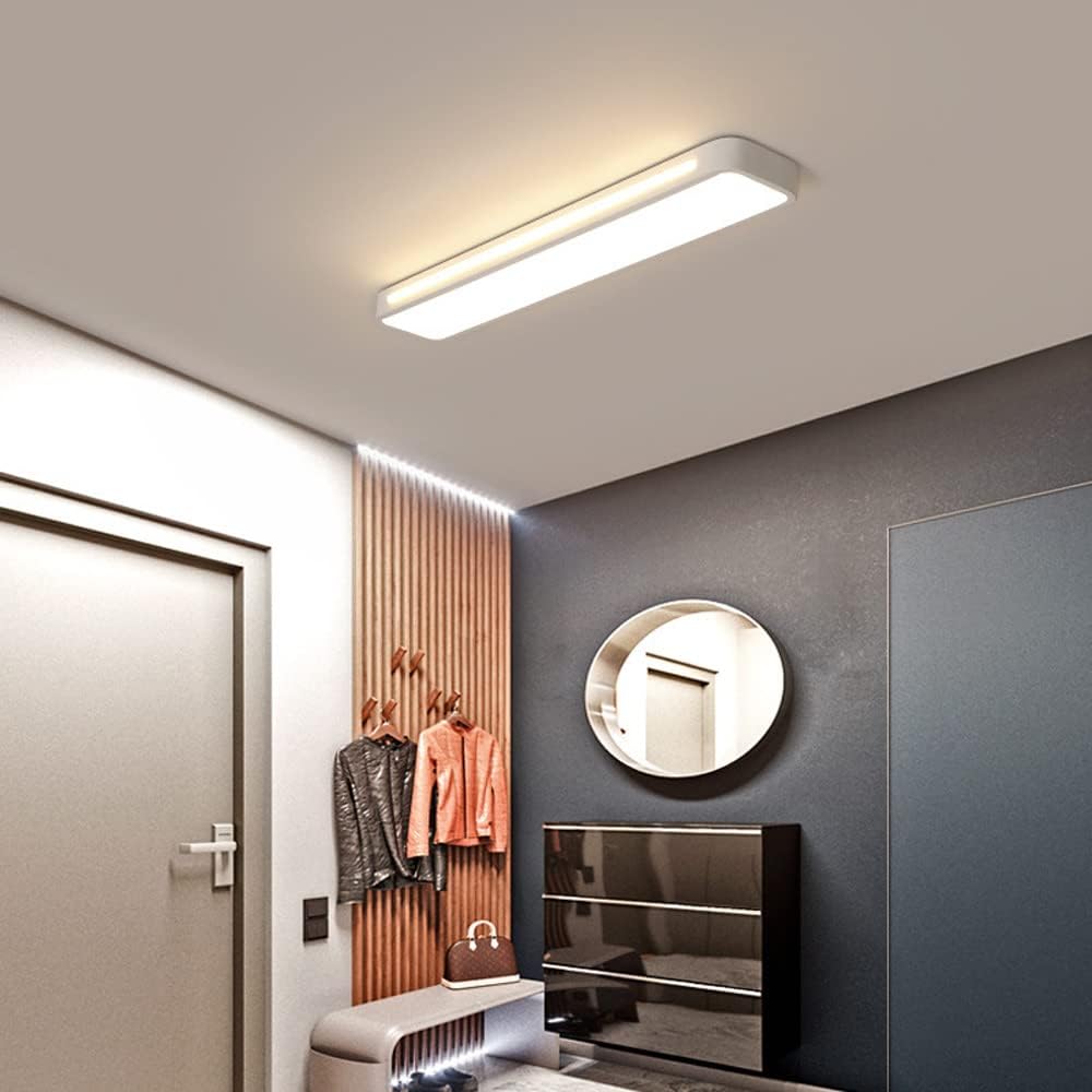 Luz de Techo LED Larga Minimalista para Espacios Modernos