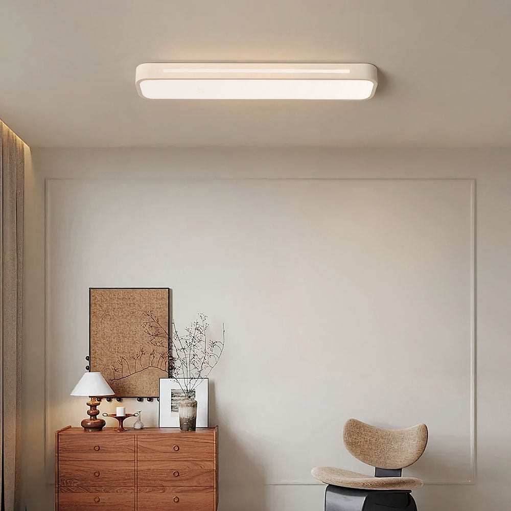 Luz de Techo LED Larga Minimalista para Espacios Modernos