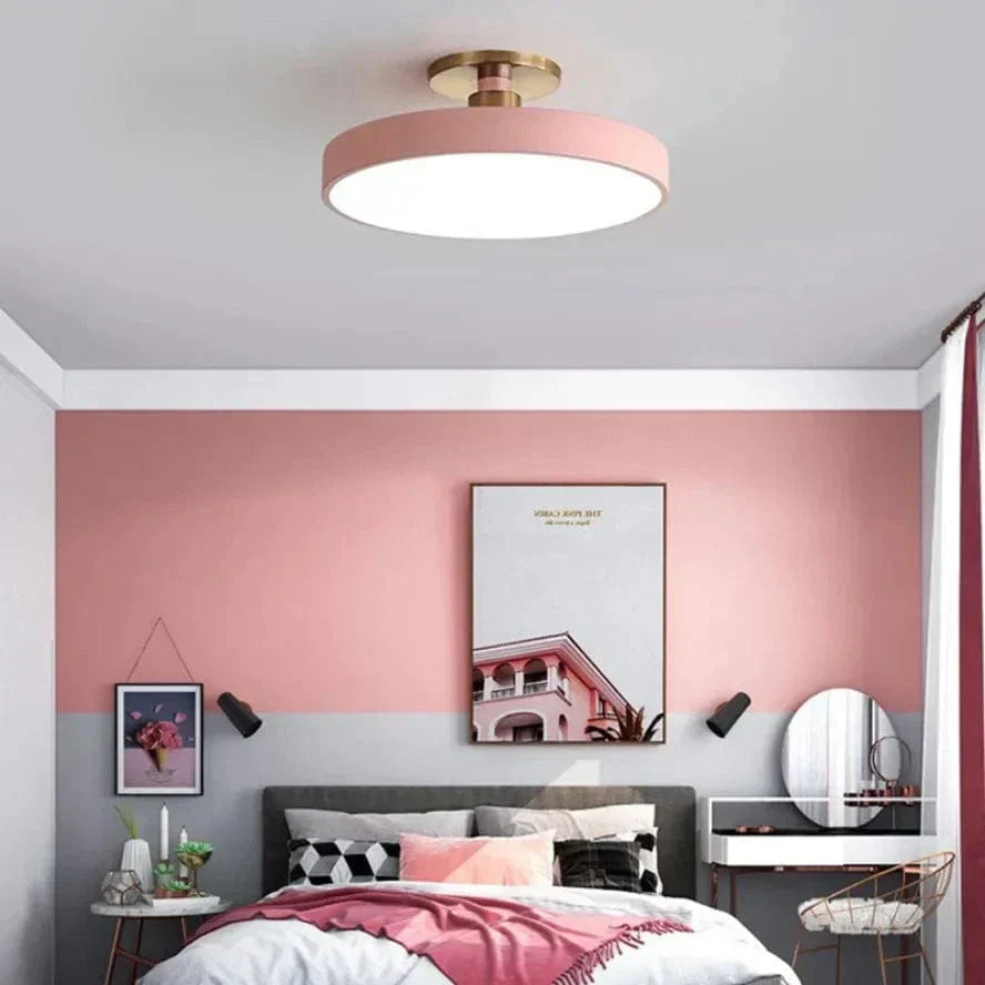Luz de Techo LED con Colores Macarón