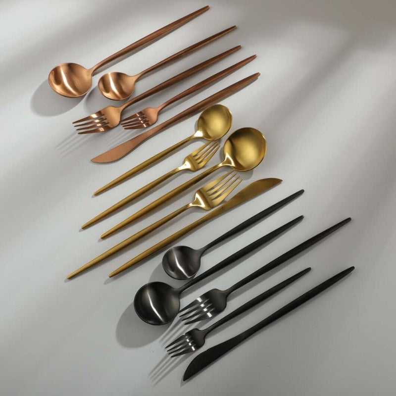 Set de Cubiertos Minimalista - PureSet | Diseño Luxe y Atemporal
