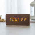 Reloj Despertador Digital LED Minimalista con Control por Voz