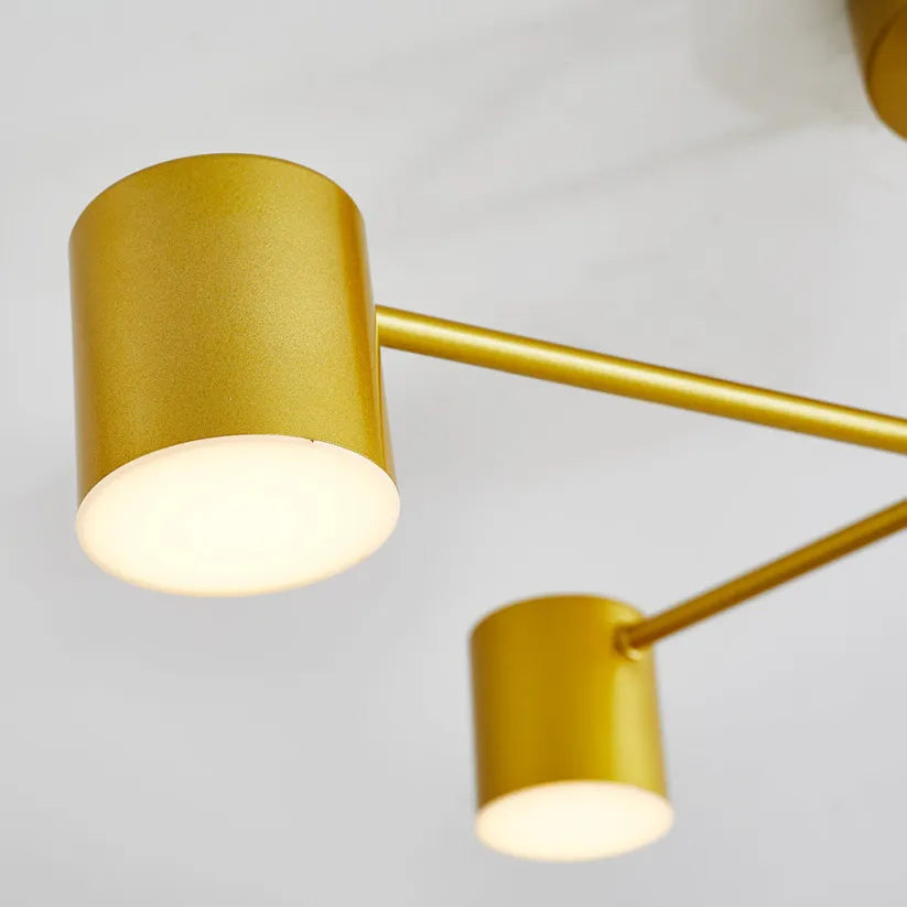 Lámpara de Techo Moderna de 6 Luces con Modos de Luz Ajustables