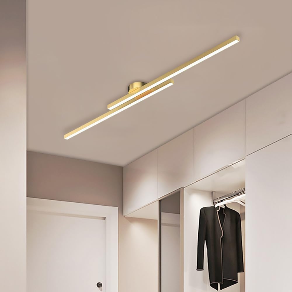 Luz de Techo LED Semi Empotrada de Aluminio Moderno