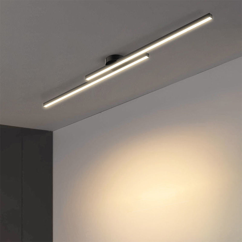 Luz de Techo LED Semi Empotrada de Aluminio Moderno