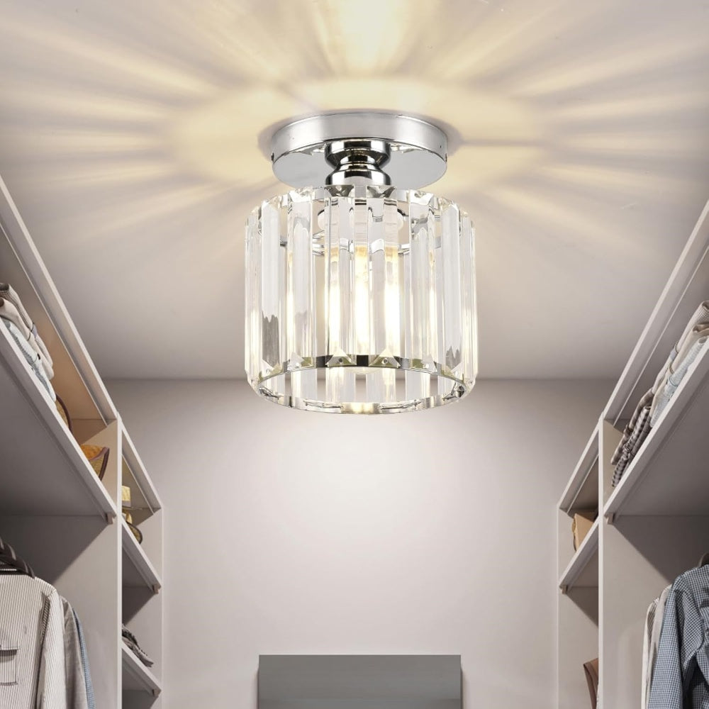 Luz de Techo Empotrada Moderna de Cristal Negro