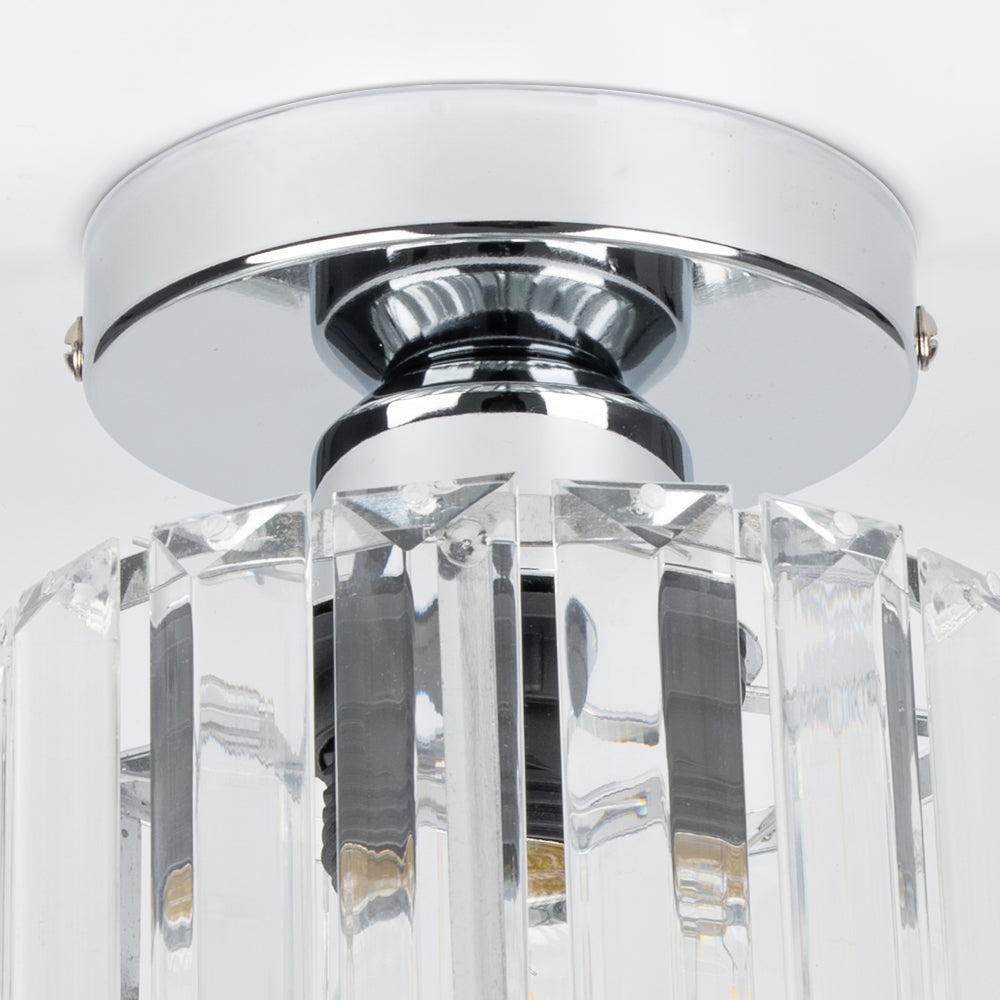 Luz de Techo Empotrada Moderna de Cristal Negro