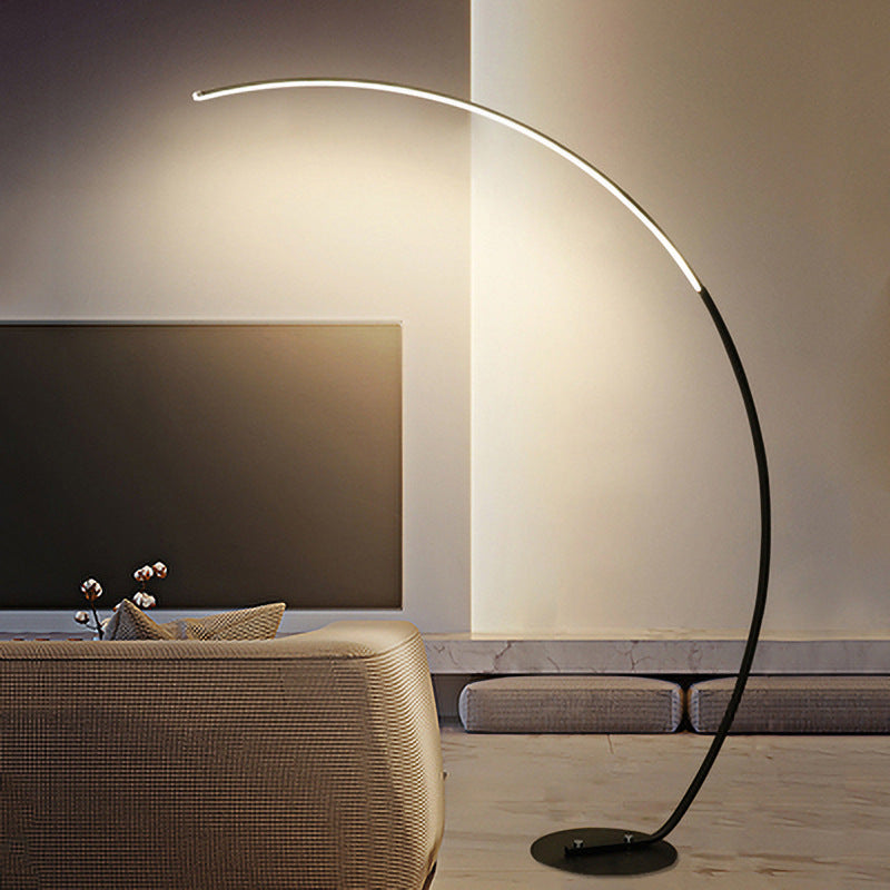 Lámpara de Pie LED Moderna Negra Ardorus para el Hogar