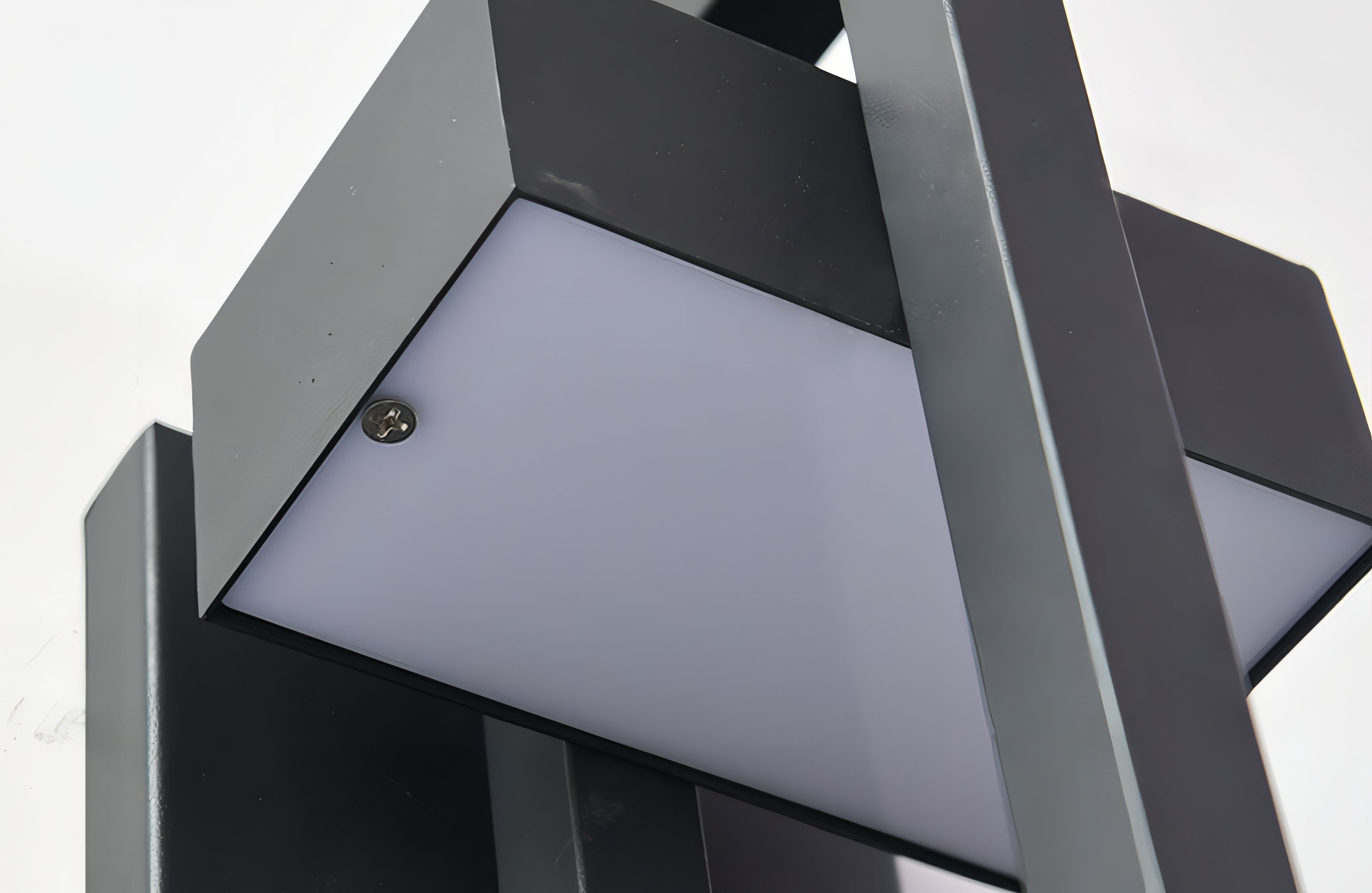 Luz de Pared Exterior Moderna Negra - Acabado de Acero Inoxidable