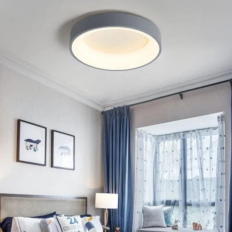Luz de Techo LED Nórdica Moderna - Diseño Minimalista Redondo