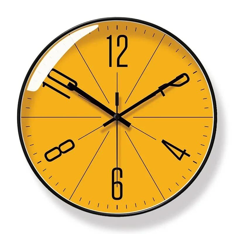 SCANDICLOCK – Reloj de pared negro en estilo nórdico – Preciso y elegante para cualquier hogar