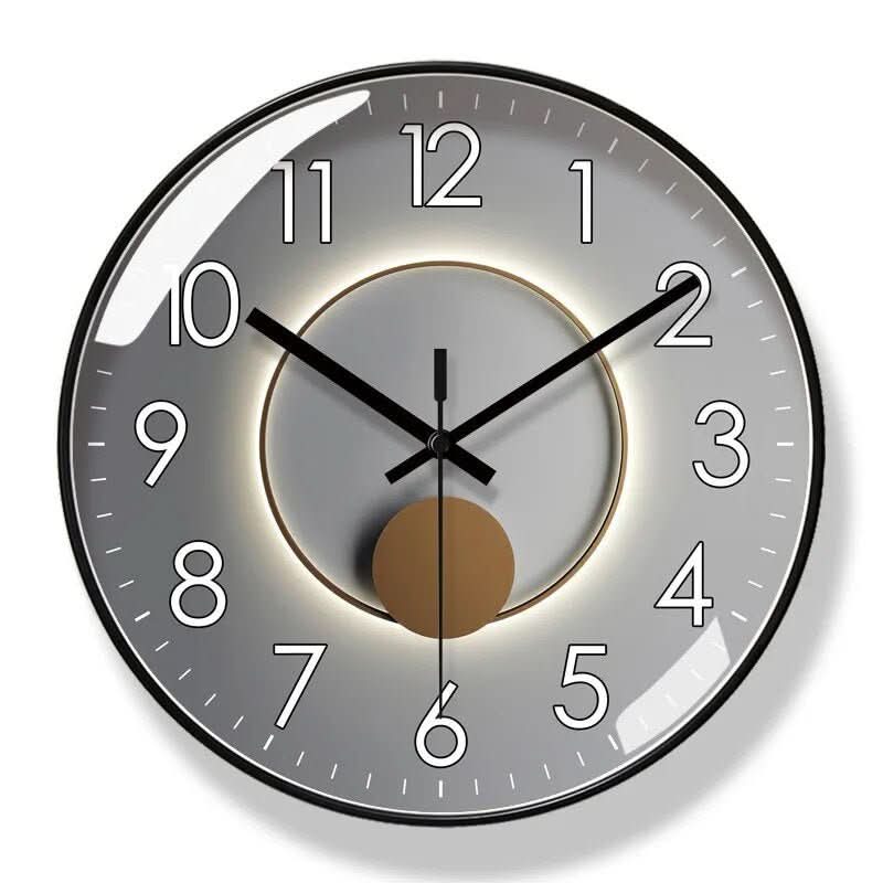 SCANDICLOCK – Reloj de pared negro en estilo nórdico – Preciso y elegante para cualquier hogar