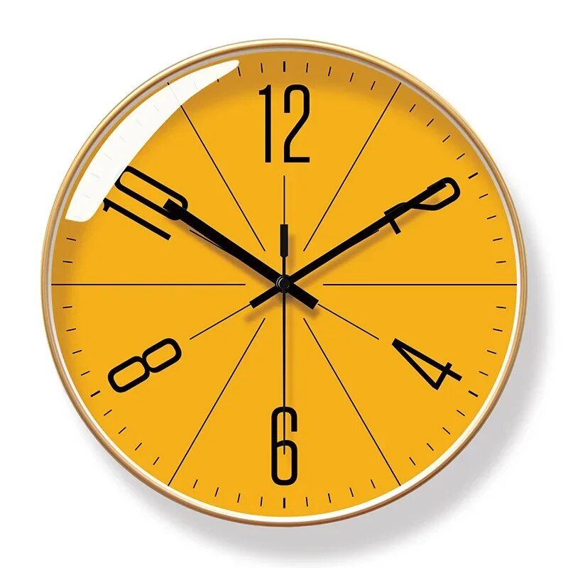 Reloj de pared nórdico – silencioso, minimalista y preciso