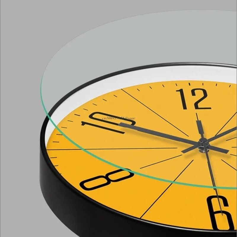 SCANDICLOCK – Reloj de pared negro en estilo nórdico – Preciso y elegante para cualquier hogar