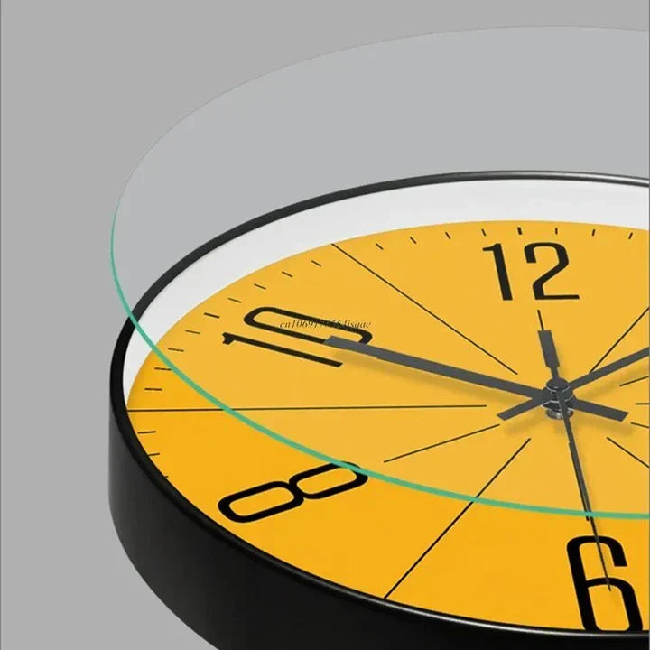 LuxeNord - Reloj de pared de cuarzo elegante con diseño minimalista