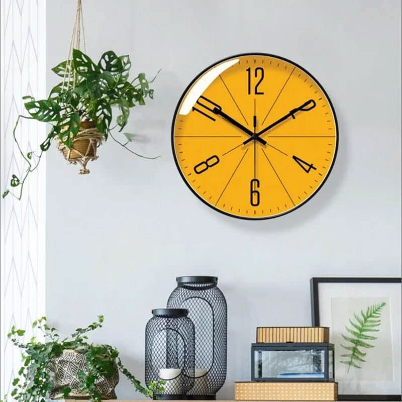 SCANDICLOCK – Reloj de pared negro en estilo nórdico – Preciso y elegante para cualquier hogar