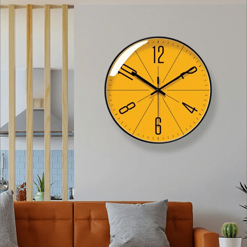 SCANDICLOCK – Reloj de pared negro en estilo nórdico – Preciso y elegante para cualquier hogar