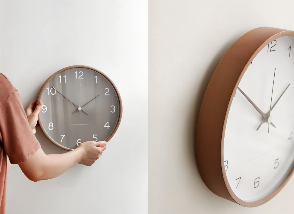 Reloj de Pared Redondo de Madera – Silencioso y Elegante para el Hogar