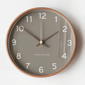 Reloj de Pared Redondo de Madera – Silencioso y Elegante para el Hogar