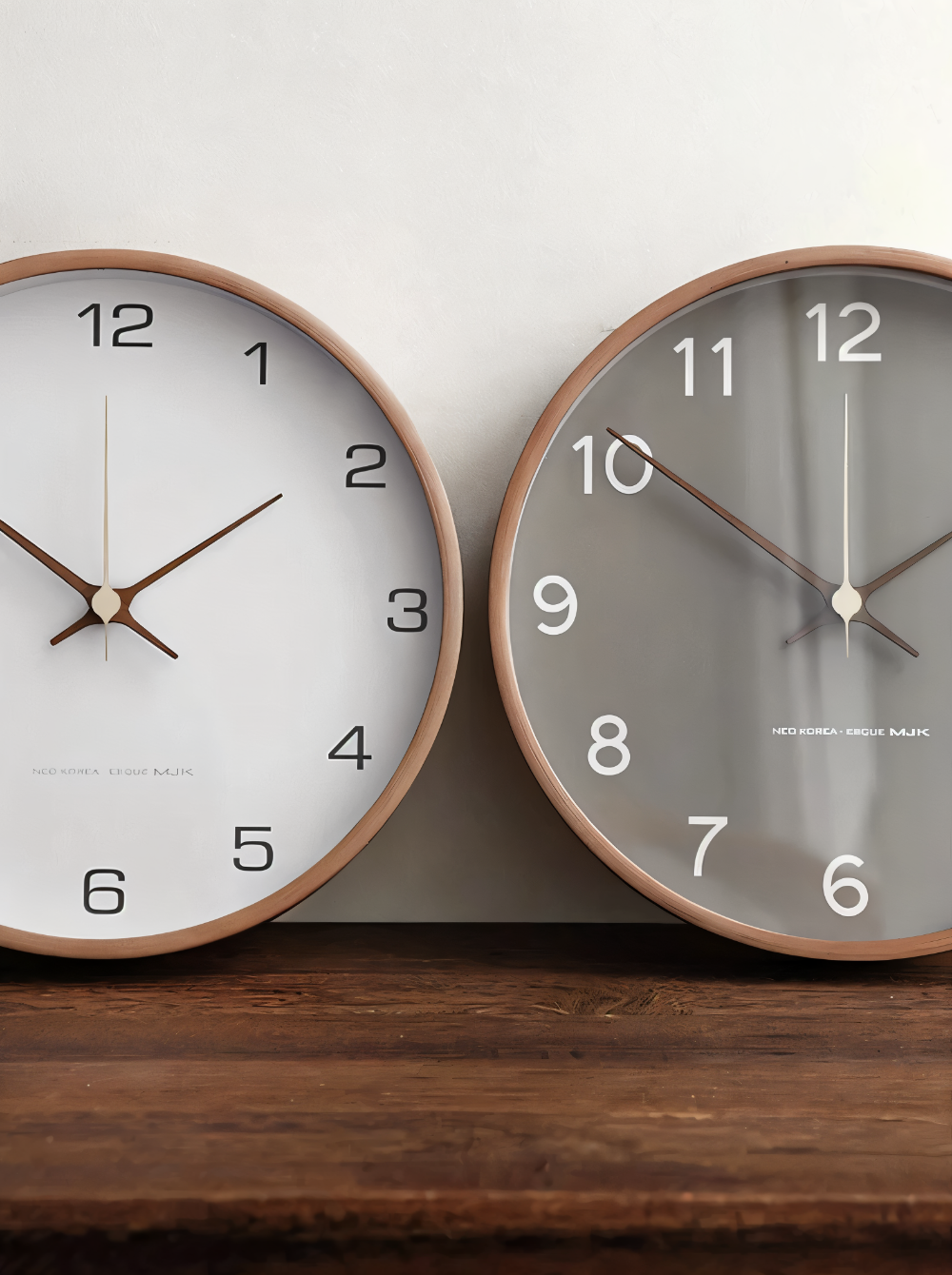 Reloj de Pared Redondo de Madera – Silencioso y Elegante para el Hogar