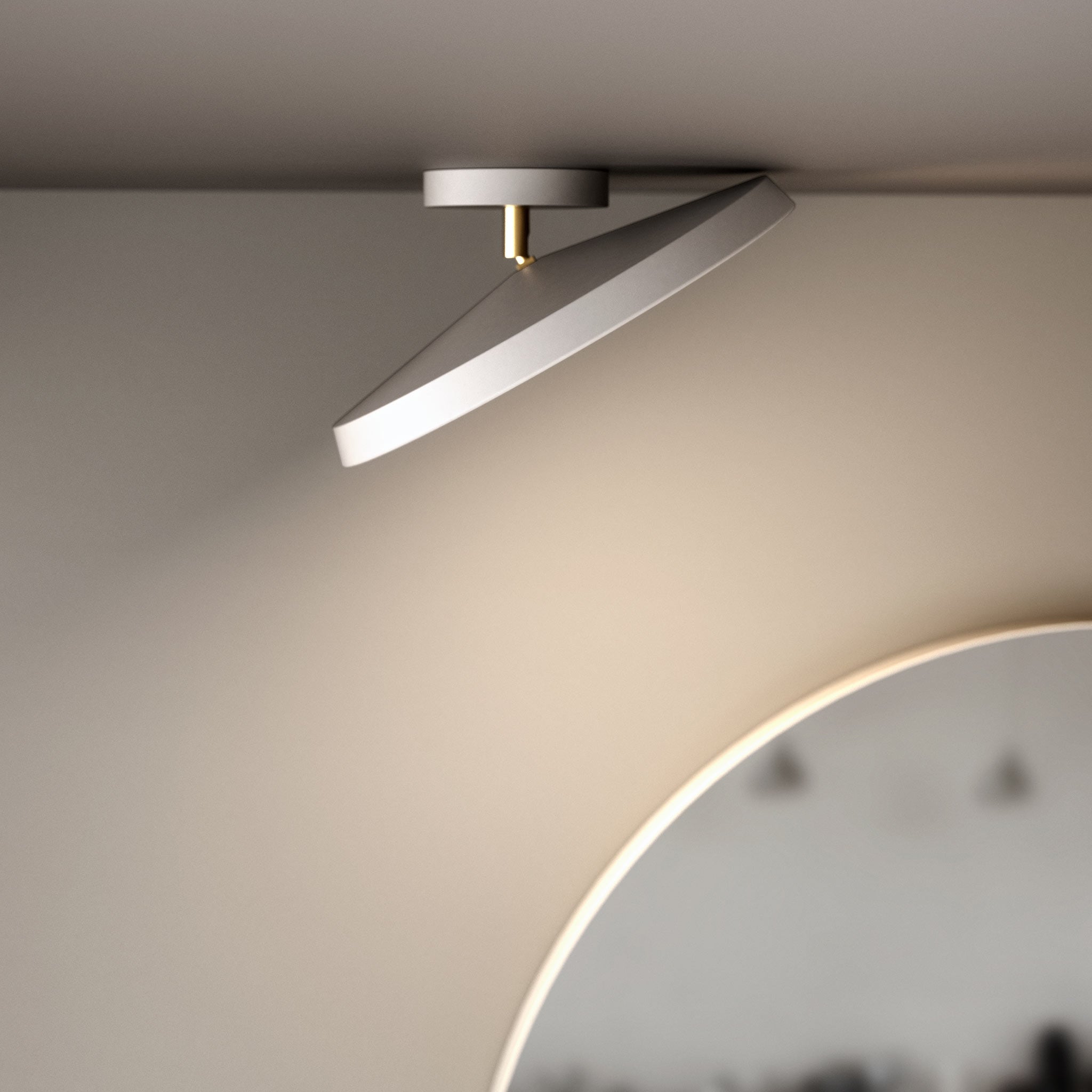 Luz de Techo Semi-Flush Moderna con Tonos Ajustables