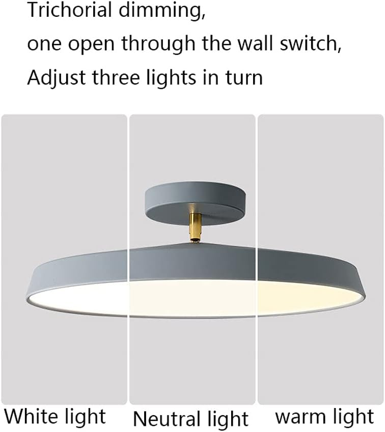 Luz de Techo Semi-Flush Moderna con Tonos Ajustables