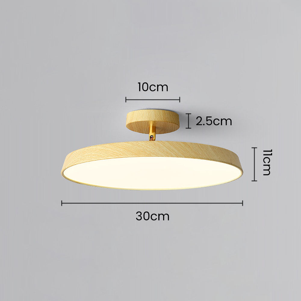 Luz de Techo Semi-Flush Moderna con Tonos Ajustables