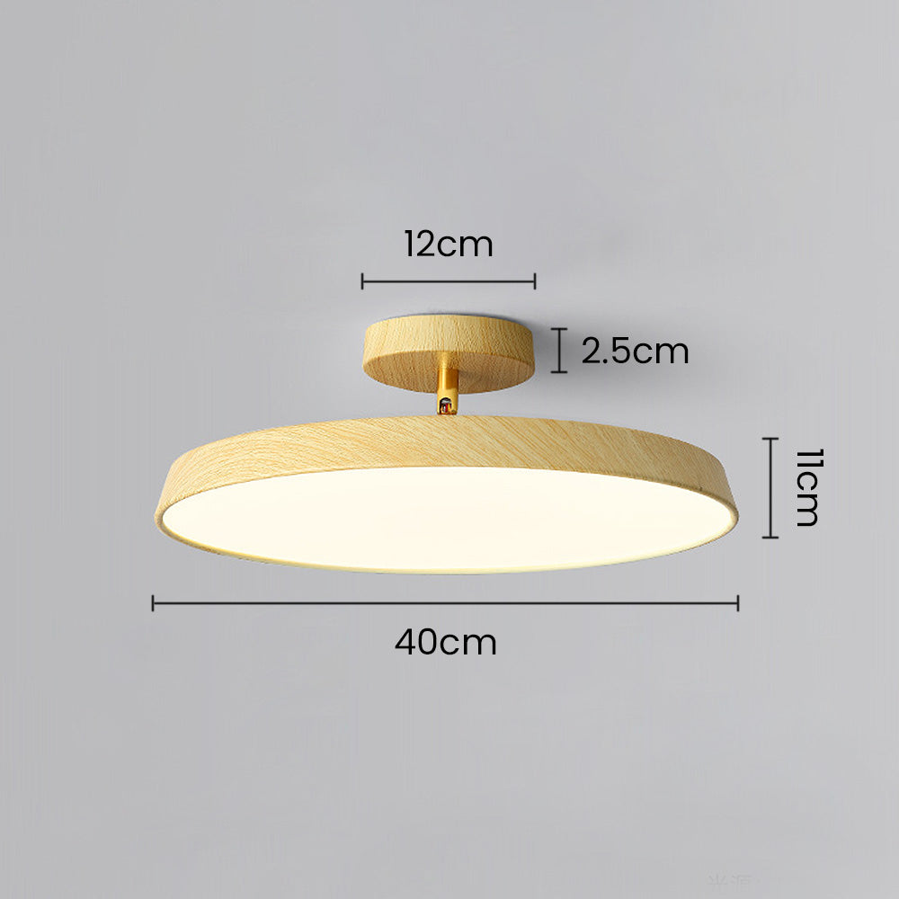 Luz de Techo Semi-Flush Moderna con Tonos Ajustables