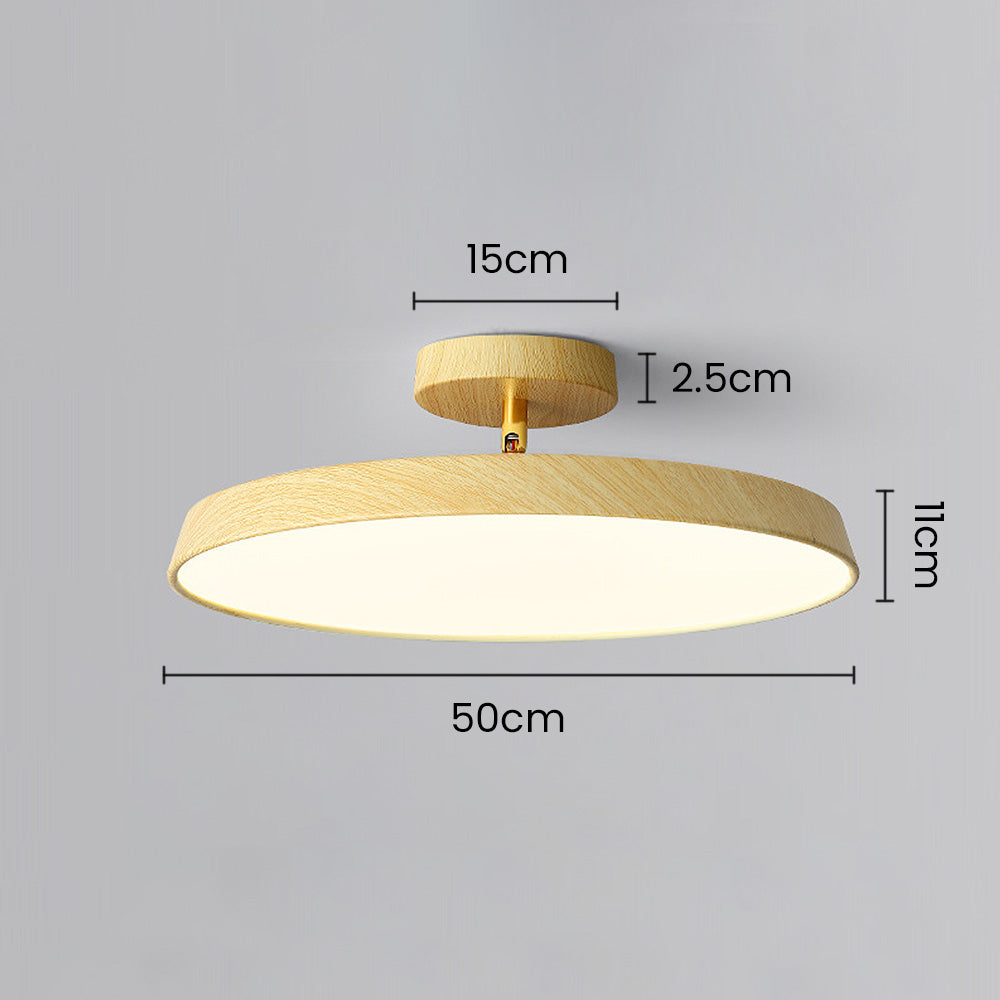 Luz de Techo Semi-Flush Moderna con Tonos Ajustables