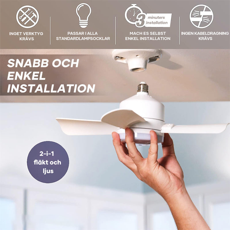 Ventilador de Techo Moderno con Iluminación LED y Control Remoto