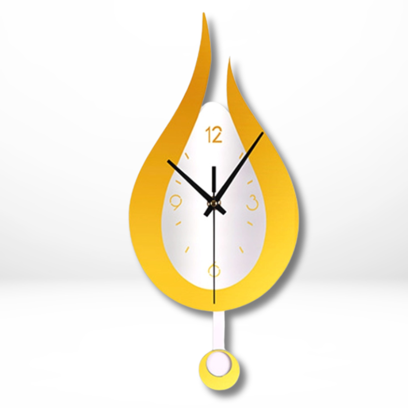 Reloj de Pared Moderno en Acrílico con Forma de Gota de Agua - Reloj de Diseño Elegante