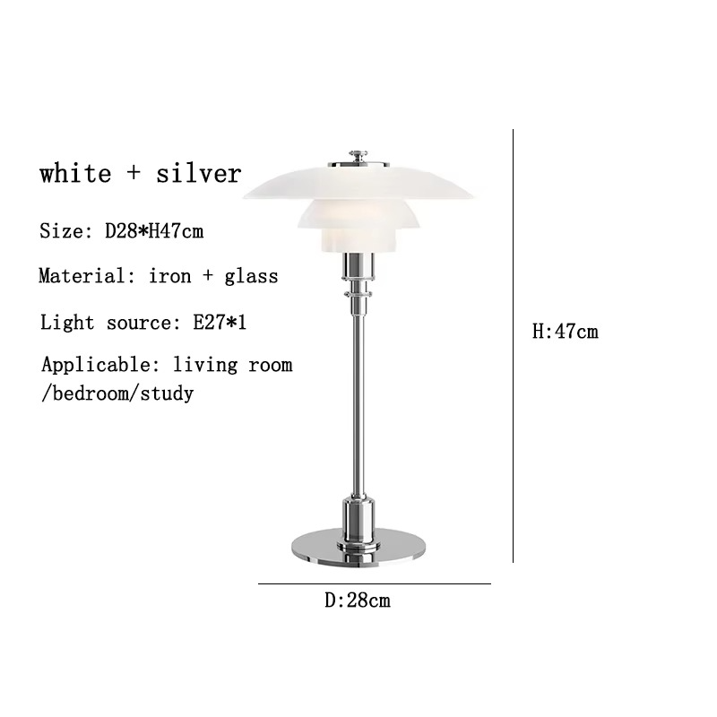 Lámpara de Mesa Escandinava con Luz LED