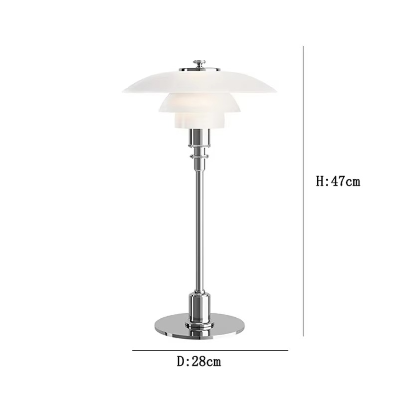 Lámpara de Mesa Escandinava con Luz LED