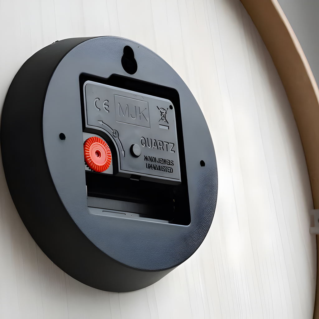Reloj de Pared Silencioso de Madera | Diseño Redondo Moderno