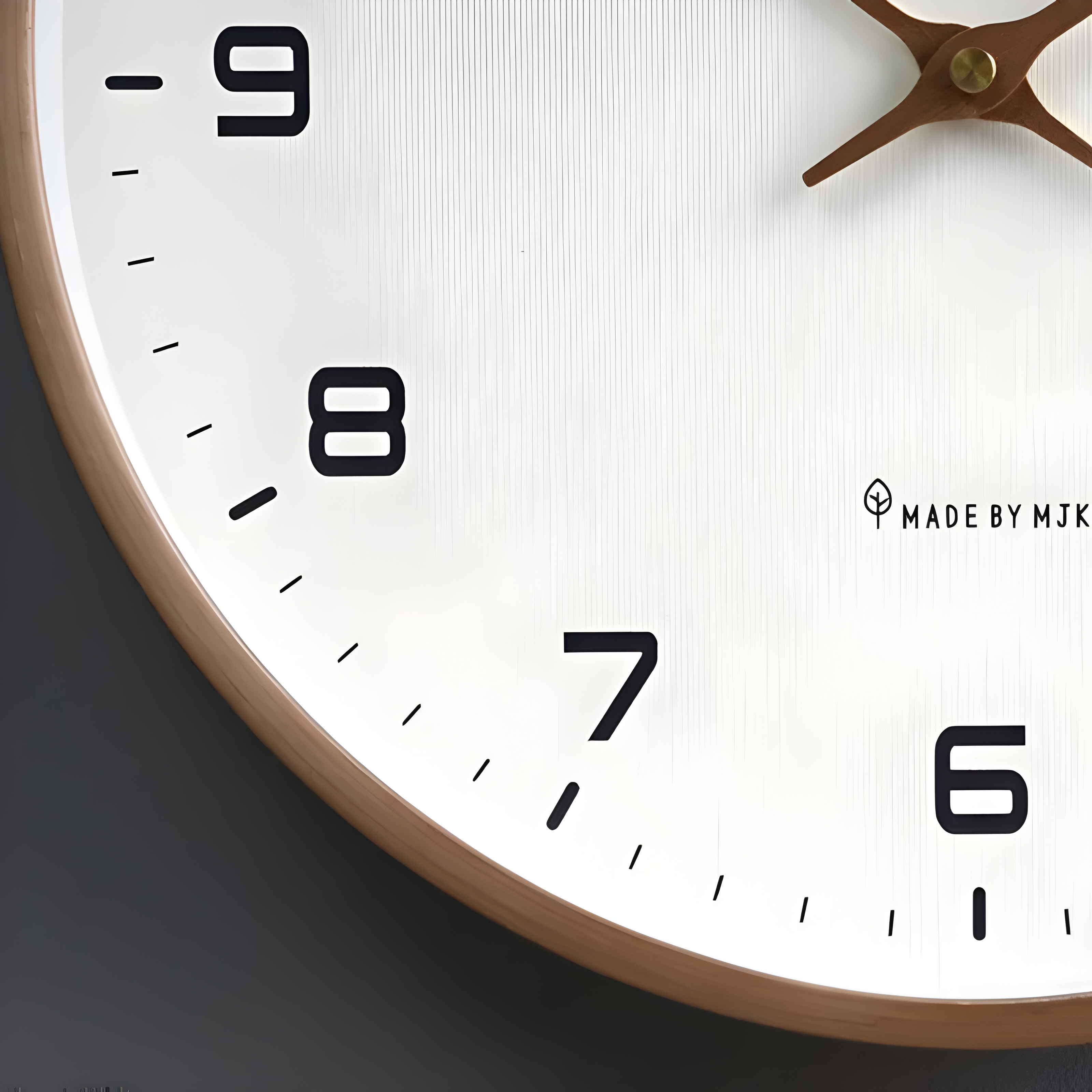 Reloj de Pared Silencioso de Madera | Diseño Redondo Moderno