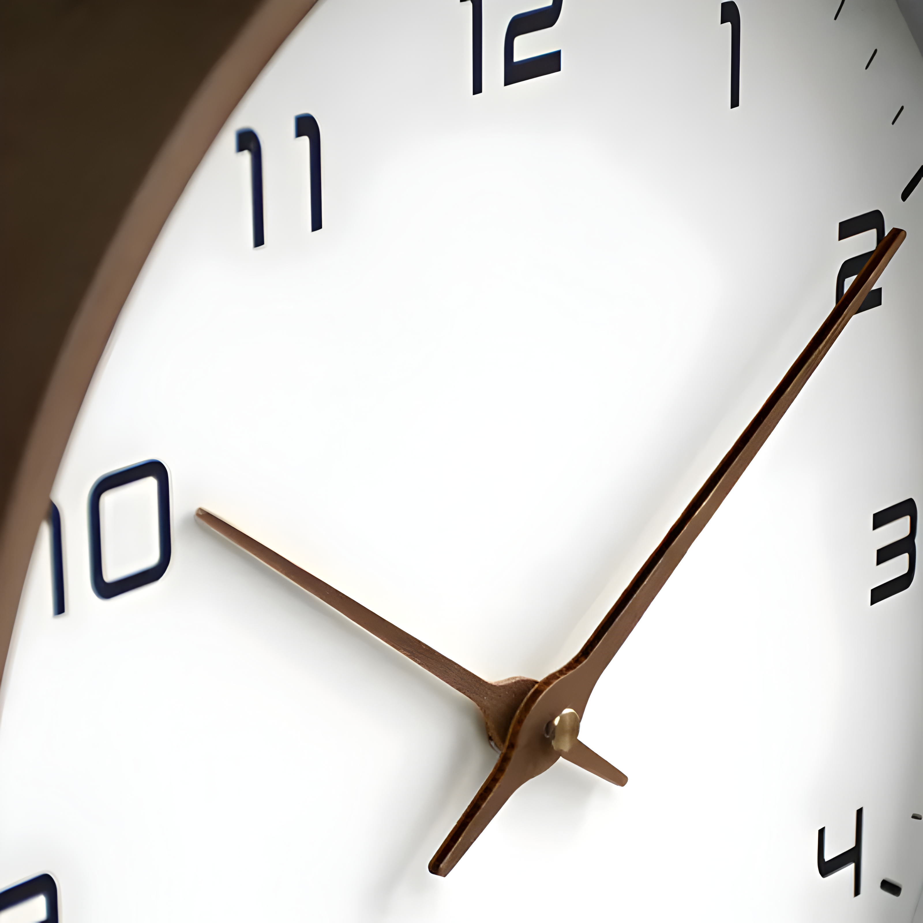 Reloj de Pared Silencioso de Madera | Diseño Redondo Moderno