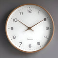 Reloj de Pared Silencioso de Madera | Diseño Redondo Moderno