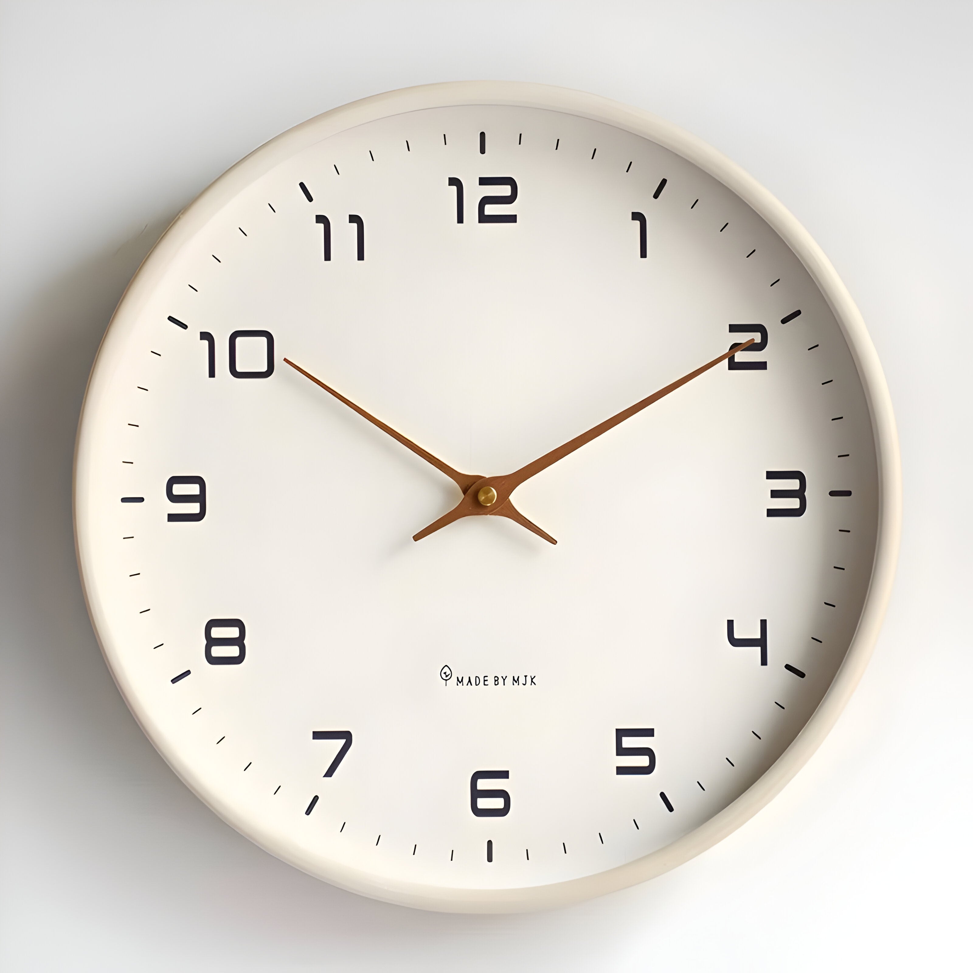 Reloj de Pared Silencioso de Madera | Diseño Redondo Moderno