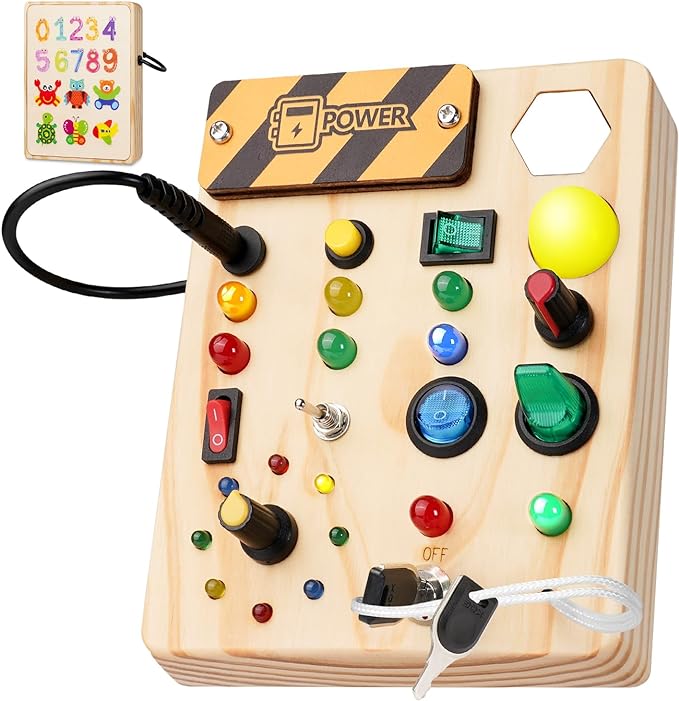 Tablero de Actividades Montessori para Niños - Luces Creativas