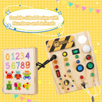Tablero de Actividades Montessori para Niños - Luces Creativas