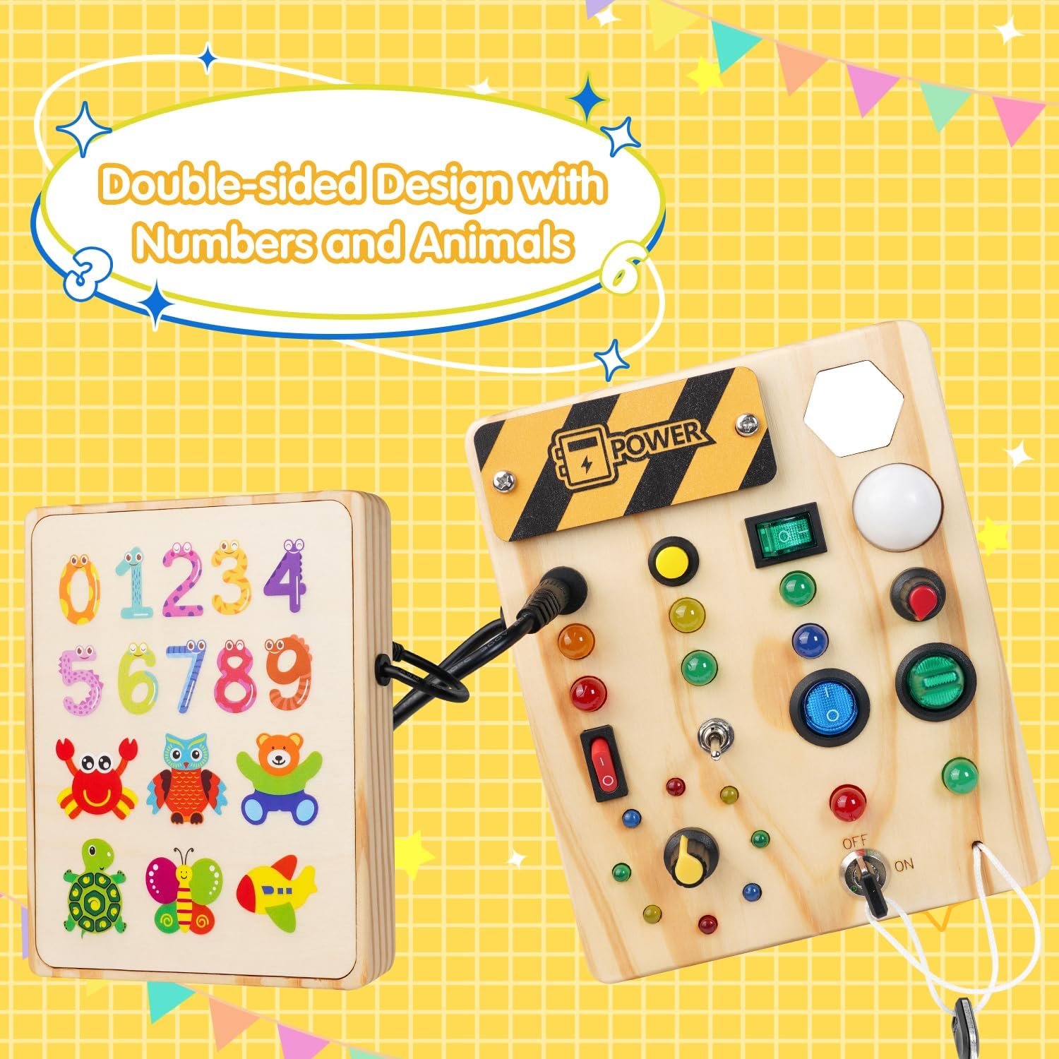Tablero de Actividades Montessori para Niños - Luces Creativas