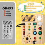 Tablero de Actividades Montessori para Niños - Luces Creativas