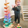 Árbol de Canicas Arcoíris - Juguete Montessori con Música