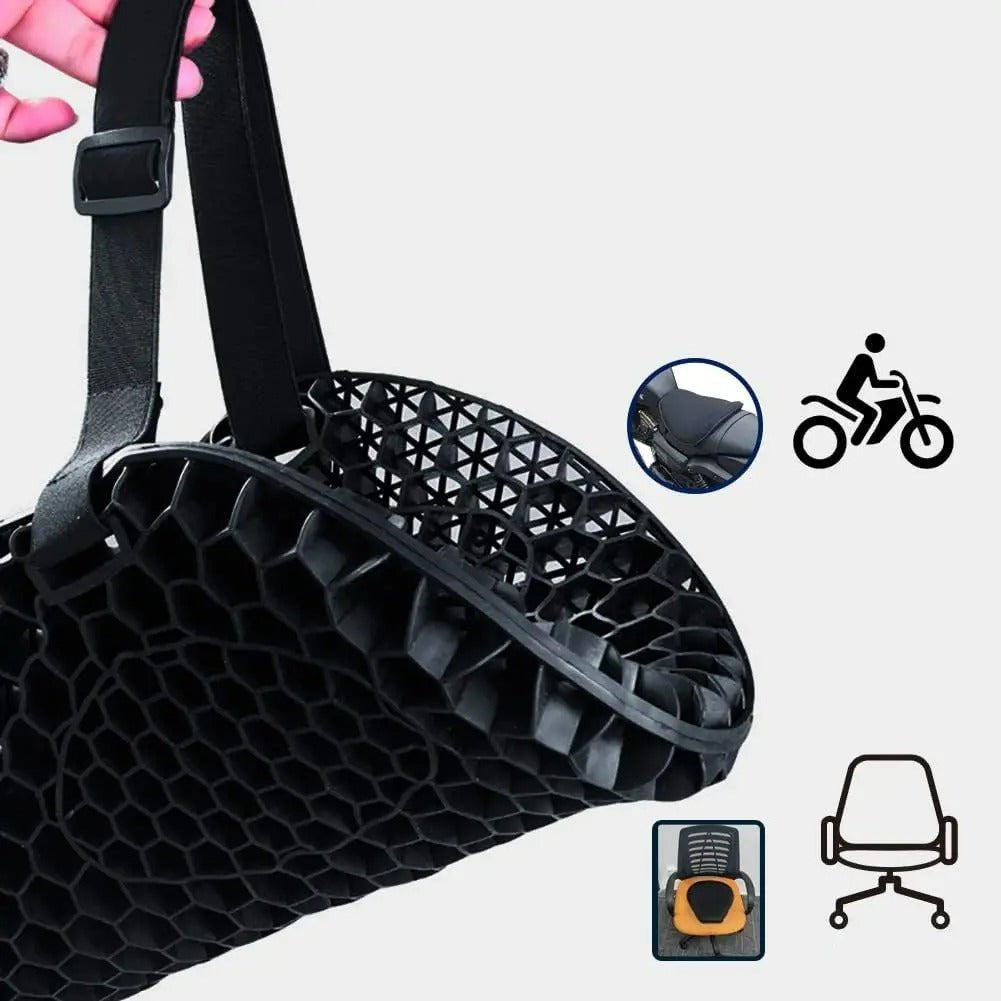 Kalsten | HoneyRide – Cojín de Asiento de Motocicleta con Alivio de Choques en 3D
