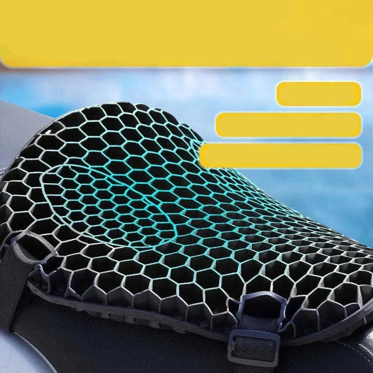 Kalsten | HoneyRide – Cojín de Asiento de Motocicleta con Alivio de Choques en 3D