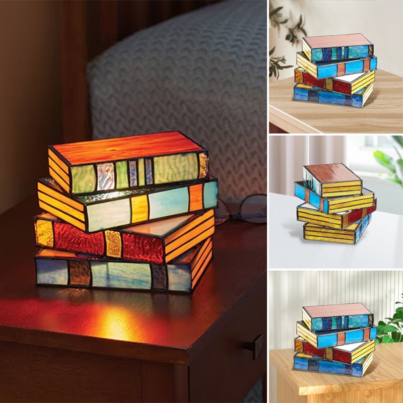 Lámpara de mesa artística de mosaico con luz suave para sala de estar y dormitorio