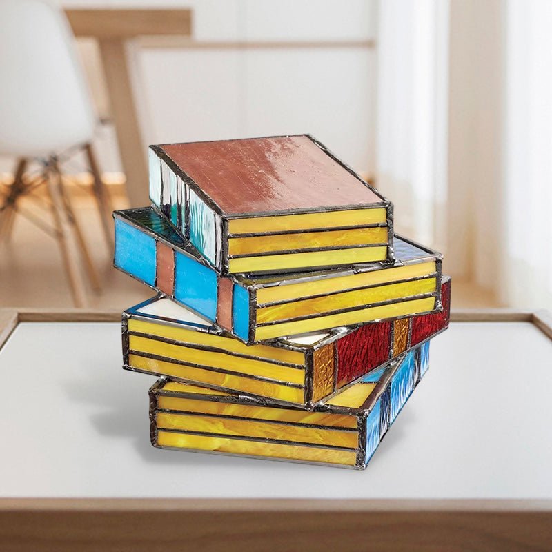 Lámpara de mesa artística de mosaico con luz suave para sala de estar y dormitorio