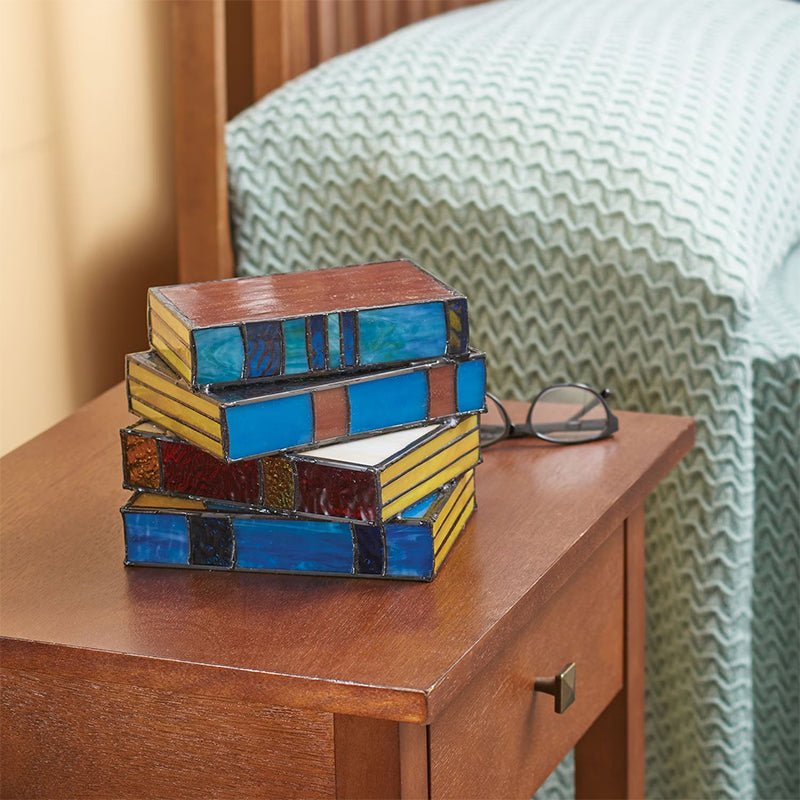 Lámpara de mesa artística de mosaico con luz suave para sala de estar y dormitorio