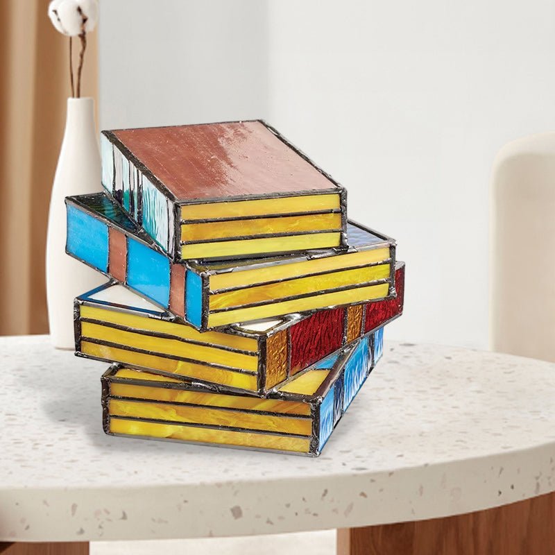 Lámpara de mesa artística de mosaico con luz suave para sala de estar y dormitorio